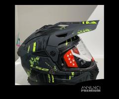 Casco LS2 MX702 Pioneer II CRAZY MATT Grey/Yellow