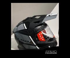 Casco LS2 MX702 Pioneer II HILL MATT Black/White