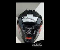 Casco LS2 MX702 Pioneer II HILL MATT Black/White