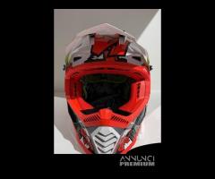 Casco cross ls2 mx437 fast evo crusher nero rosso - 2