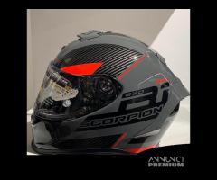 Casco SCORPION EXO-R1 EVO AIR FINAL Grigio/Rosso