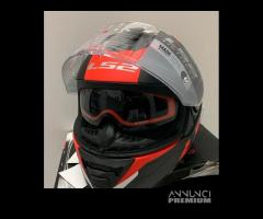 Casco LS2 FF800 STORM Nerve Matt Black/Red