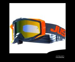 MASCHERA JUST1 IRIS 2.0 LOGO ORANGE - GREY