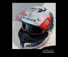 Casco LS2 FF808 STREAM II VINTAGE Bianco/Rosso/Blu