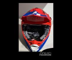 Casco J32 KIDS Vertigo Blue/Bianco/Rosso