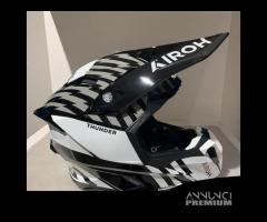 Casco AIROH TWIST 3 THUNDER Black/White Gloss