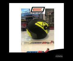 Casco Moto Jet Origine ALPHA V5 Giallo Fluo Nero - 2