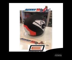 Casco Moto Jet Origine ALPHA V5 Rosso Bianco Nero - 3