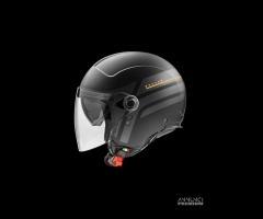 Casco jet Premier ROCKER ON 19 BM Nero Opaco Titan