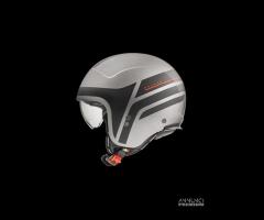 Casco jet Premier ROCKER ON 17 BM Titanio Nero Opa