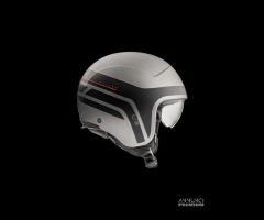 Casco jet Premier ROCKER ON 17 BM Titanio Nero Opa