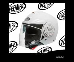 Casco jet Premier COOL U8 Bianco Lucido