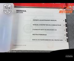 MANUALE USO E MANUTENZIONE honda cr 125 250 - 6