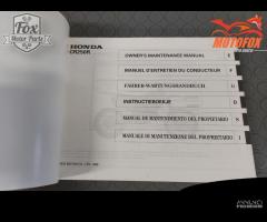 MANUALE USO E MANUTENZIONE honda cr 125 250 - 9