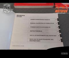 MANUALE USO E MANUTENZIONE honda cr 125 250 - 12