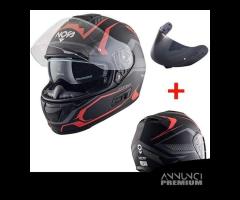 CASCO INTEGRALE MOTO NS7F FIBRA VETRO VISIERA FUME