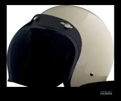 VISIERA BUBBLE BOLLA FUME SCURO CASCO 3 BOTTONI