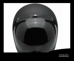 VISIERA BUBBLE BOLLA FUME SCURO CASCO 3 BOTTONI