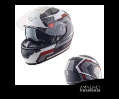 CASCO INTEGRALE MOTO NOS NS7F RED FIBRA DI VETRO