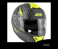 CASCO MODULARE GIVI X21 GIALLO DOPPIA VISIERA - 6