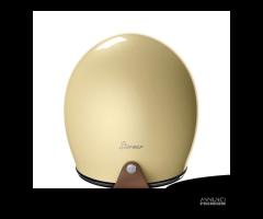 CASCO JET MOTO VINTAGE STORMER BEIGE + BUBBLE FUME