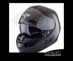 CASCO INTEGRALE MOTO NOS NS7F NERO FIBRA DI VETRO