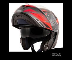 CASCO MODULARE KAPPA KV32 ROSSO P/J DOPPIA VISIERA