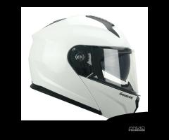 CASCO MODULARE CGM 507A BIANCO P/J DOPPIA VISIERA