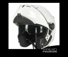 CASCO MODULARE CGM 507A BIANCO P/J DOPPIA VISIERA