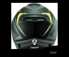 CASCO INTEGRALE MOTO NOS NS7F GIALLO FIBRA VETRO