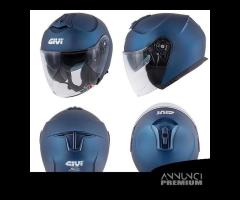 CASCO JET MOTO GIVI X22 BLU OPACO DOPPIA VISIERA