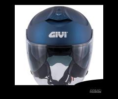 CASCO JET MOTO GIVI X22 BLU OPACO DOPPIA VISIERA