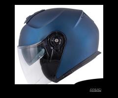 CASCO JET MOTO GIVI X22 BLU OPACO DOPPIA VISIERA