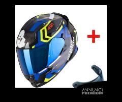 CASCO INTEGRALE SCORPION EXO 491 + VISIERA FUME