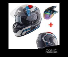 CASCO INTEGRALE NOS NS7F FIBRA + VISIERA SPECCHIO