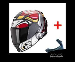 CASCO SCORPION EXO 491 PIRATE + VISIERA FUME