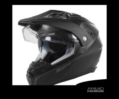 CASCO INTEGRALE MOTO ENDURO ADVENTURE S-LINE NERO