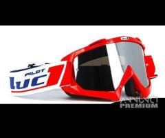 MASCHERA MOTO CROSS FUORISTRADA PILOT 2 LENTI