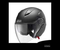 CASCO JET MOTO GIVI 12.3 NERO OPACO DOPPIA VISIERA