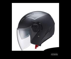 CASCO JET MOTO GIVI 12.3 NERO OPACO DOPPIA VISIERA