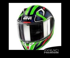 CASCO INTEGRALE MOTO GIVI 50.8 RACER BLU VERDE