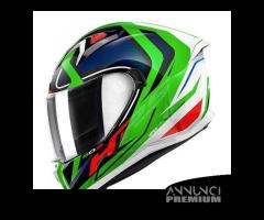 CASCO INTEGRALE MOTO GIVI 50.8 RACER BLU VERDE