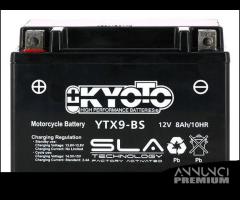 BATTERIA KYOTO YTX9-BS 12V 8AH AGM CCA 120 SUZUKI