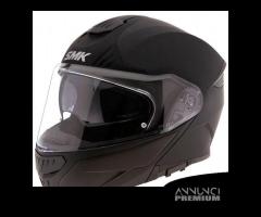 CASCO MODULARE SMK GULLWING NERO DOPPIA VISIERA