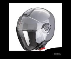 CASCO JET MOTO SCOOTER SCORPION EXO CITY II GRIGIO