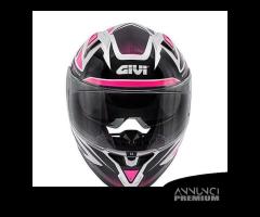 CASCO INTEGRALE MOTO GIVI 50.6 FOLLOW ROSA LUCIDO