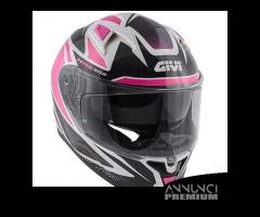 CASCO INTEGRALE MOTO GIVI 50.6 FOLLOW ROSA LUCIDO