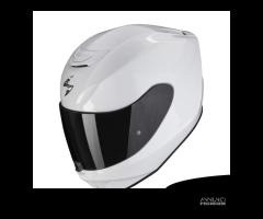 CASCO INTEGRALE MOTO SCORPION EXO 391 BIANCO LUCID