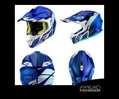 CASCO MOTO CROSS ENDURO OFF ROAD GIVI 60.1 BLU