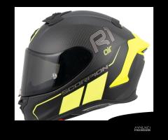 CASCO INTEGRALE SCORPION EXO R1 CARBONIO CORPUS